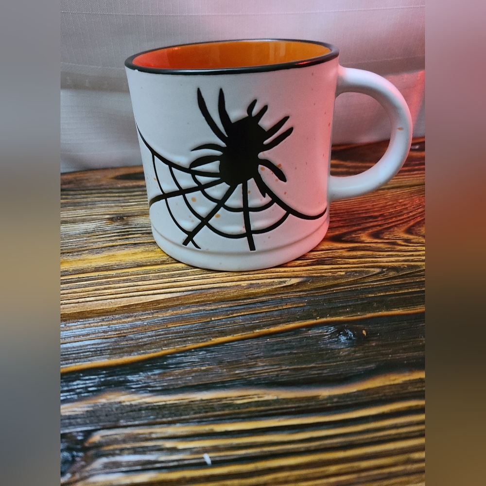 Black Spider 12 oz Halloween Coffee Mug by Global Design Connections - Picture 2 of 4